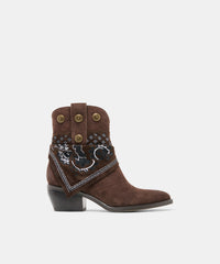 MEKALA BOOTS DK BROWN SUEDE