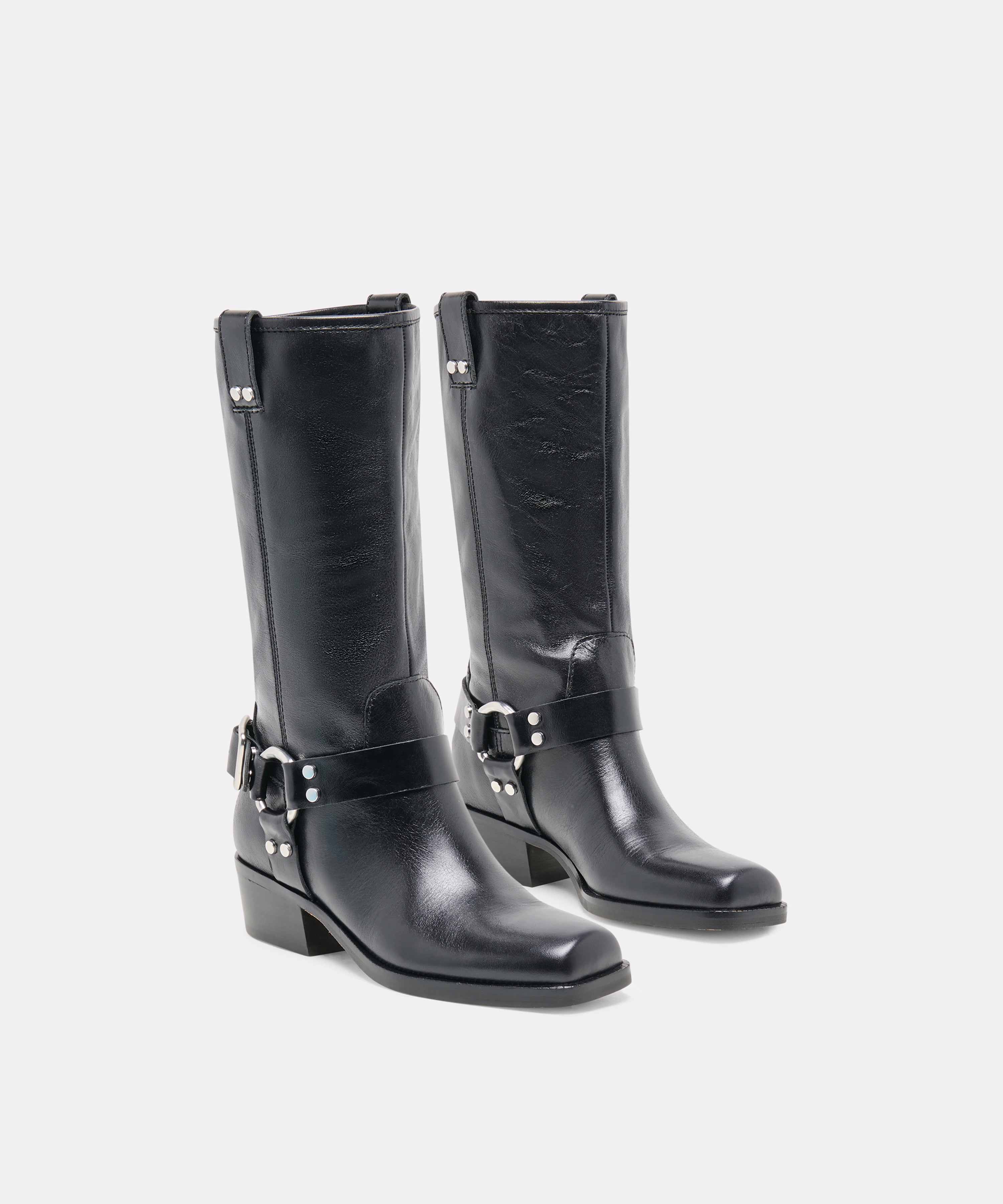 ROLAN BOOTS BLACK PATENT LEATHER