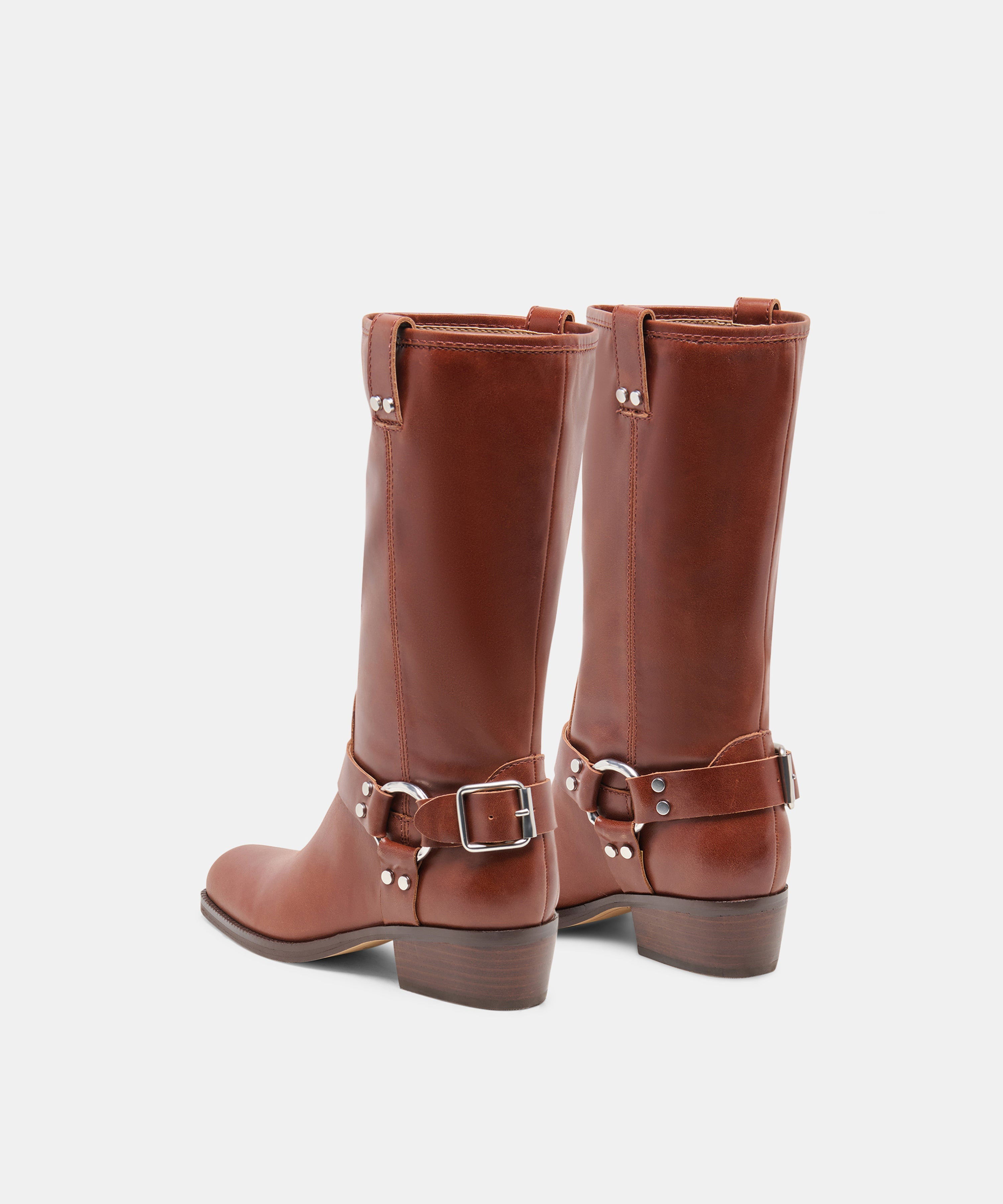 ROLAN BOOTS BROWN PATENT LEATHER