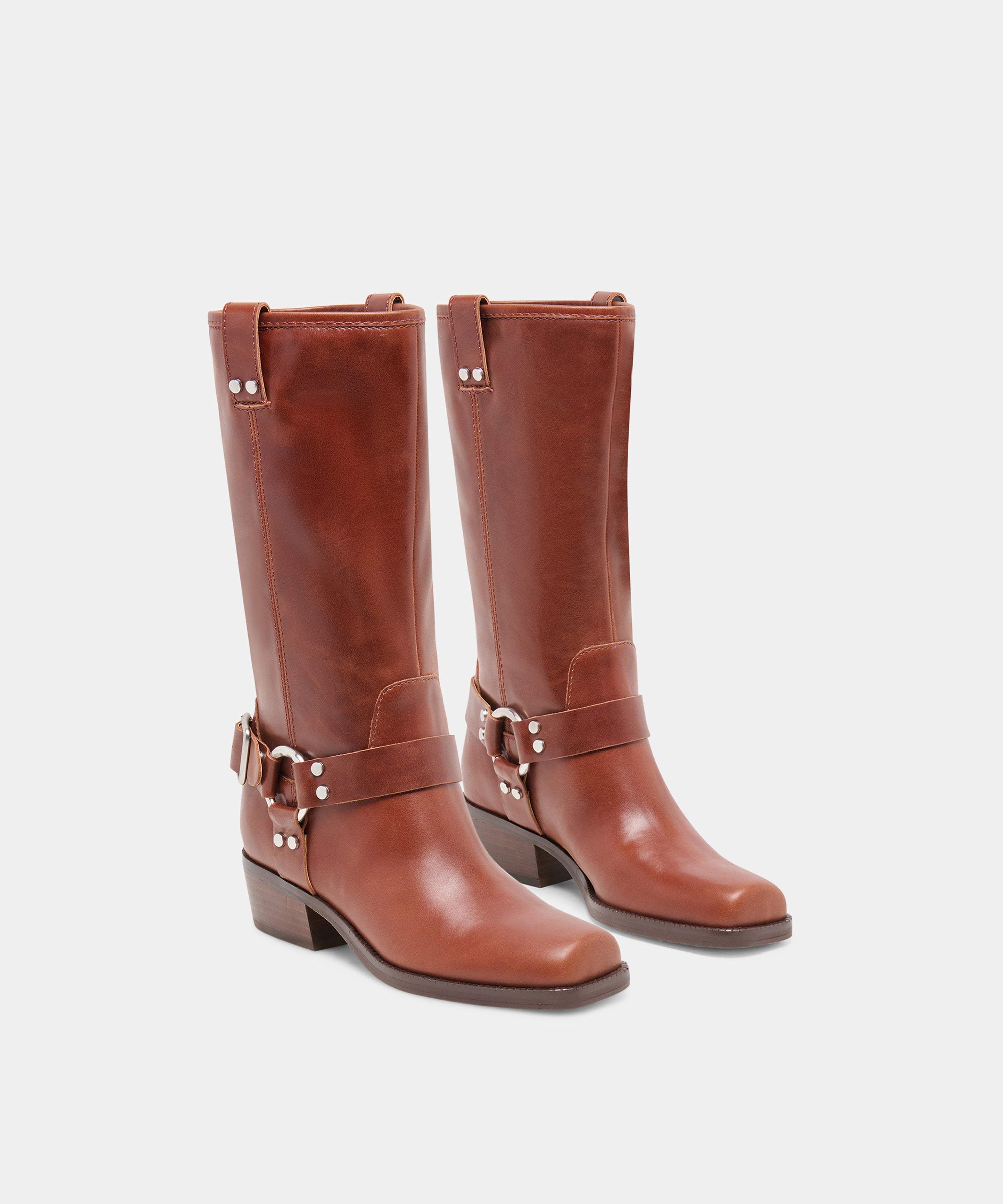 ROLAN BOOTS BROWN PATENT LEATHER