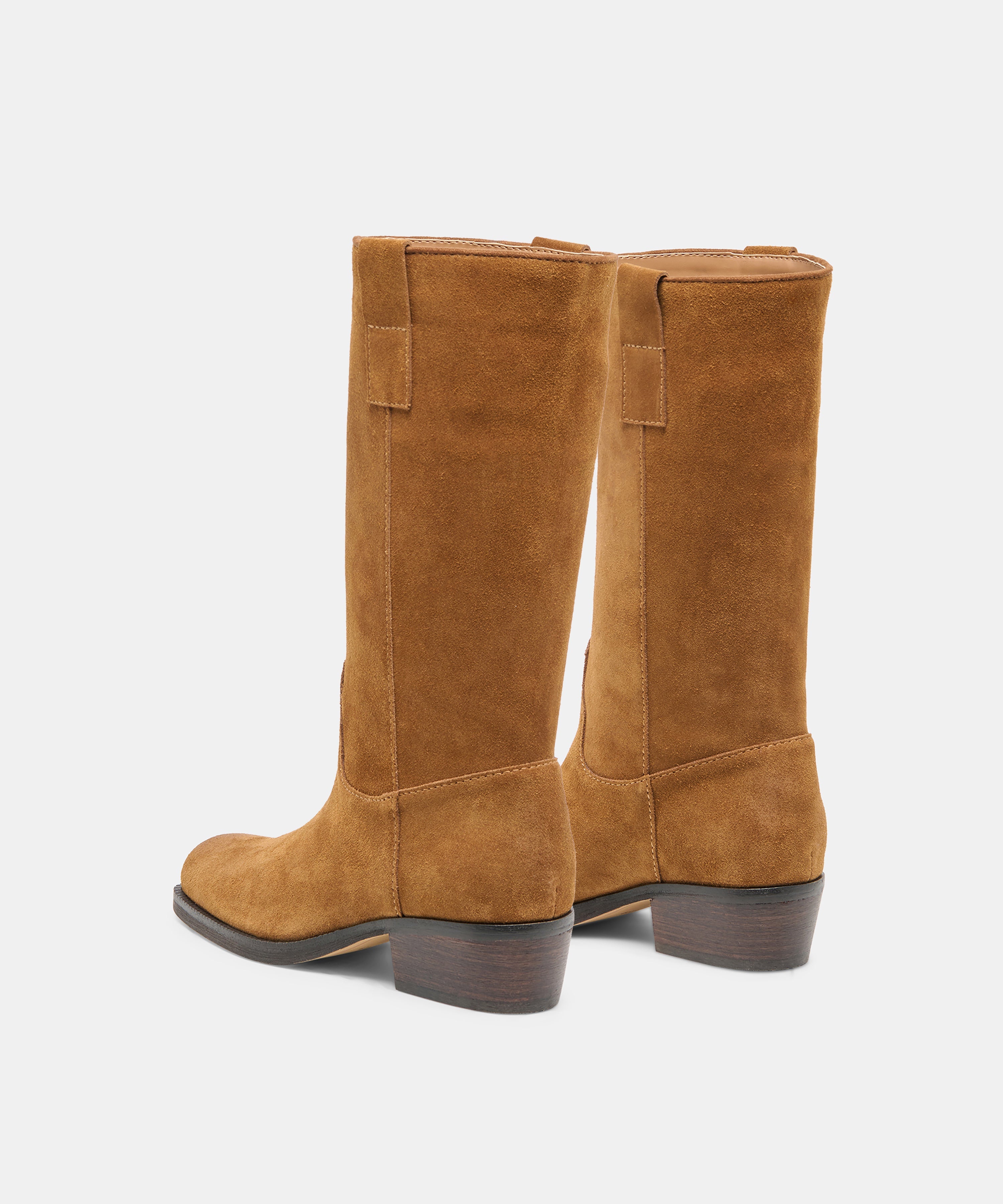 ROMIE BOOTS BROWN SUEDE