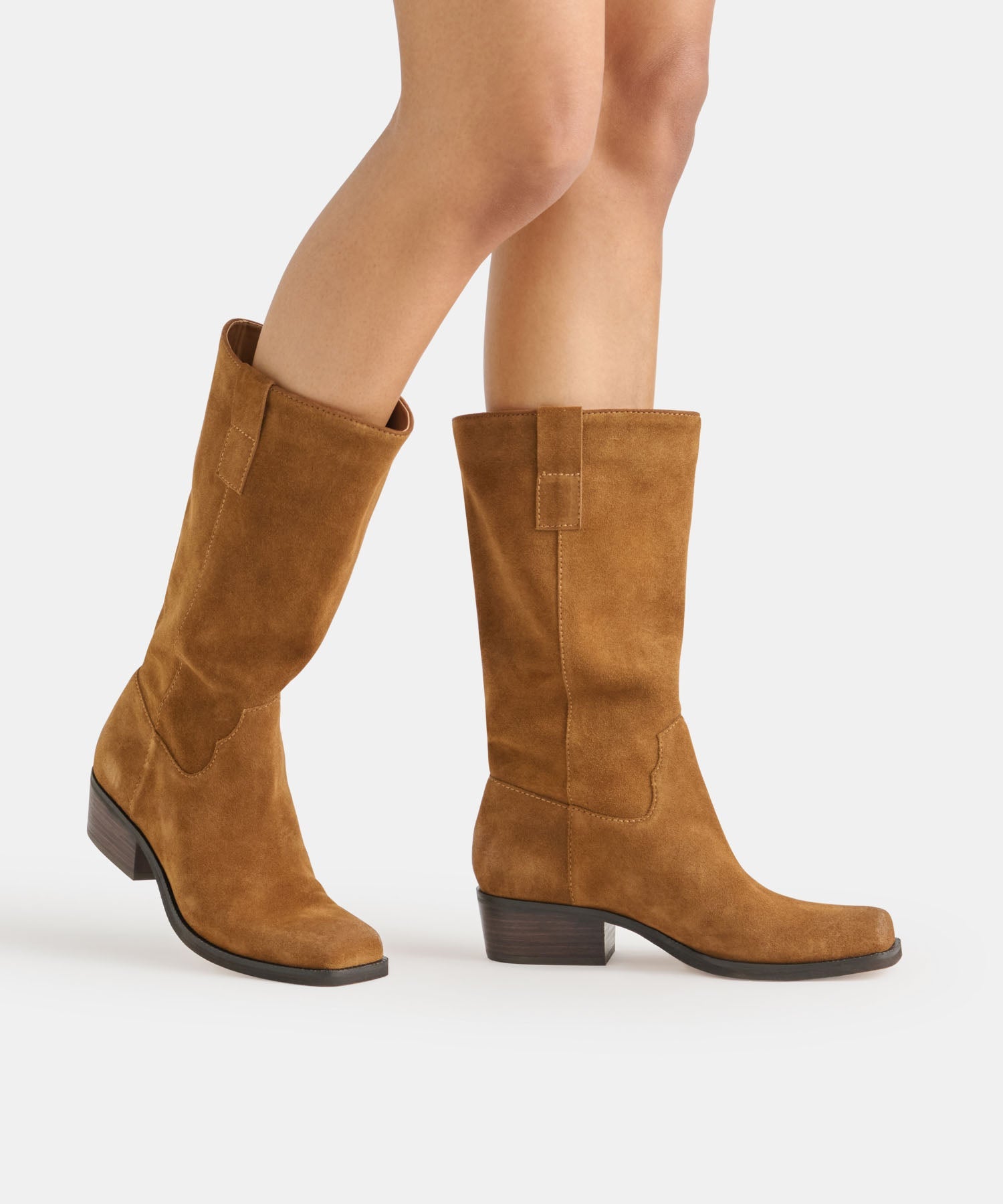 ROMIE BOOTS BROWN SUEDE