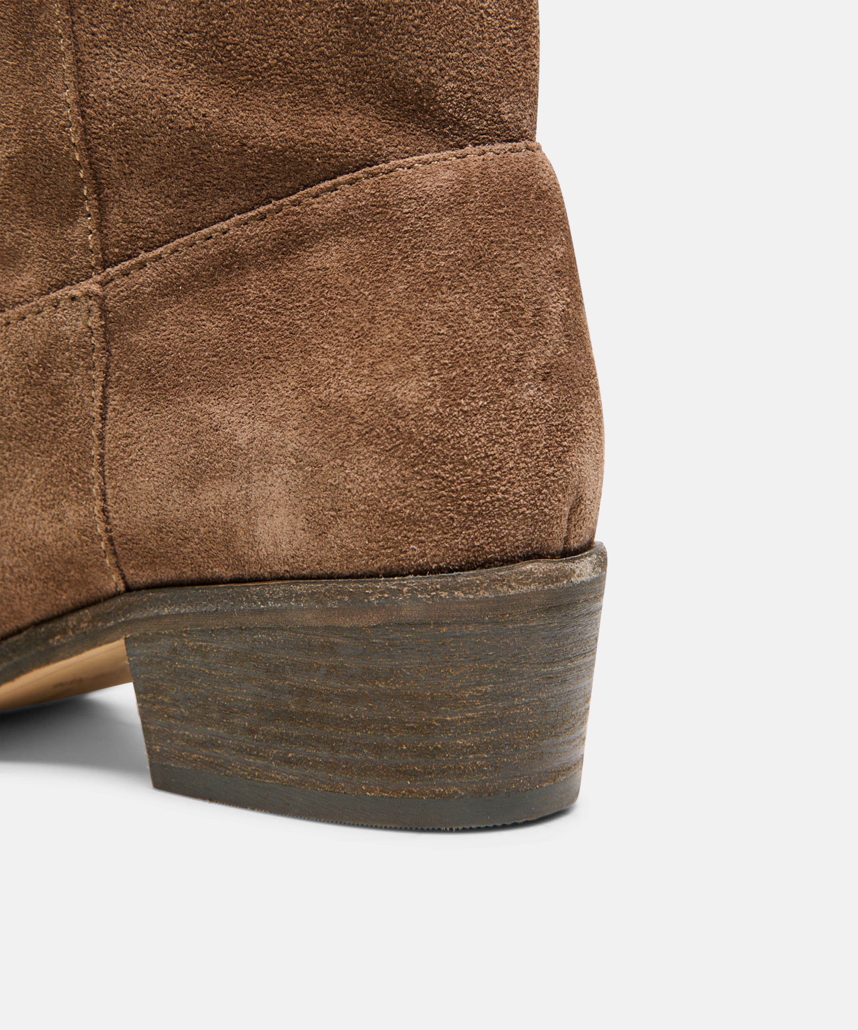 ROMIE BOOTS CHOCOLATE SUEDE