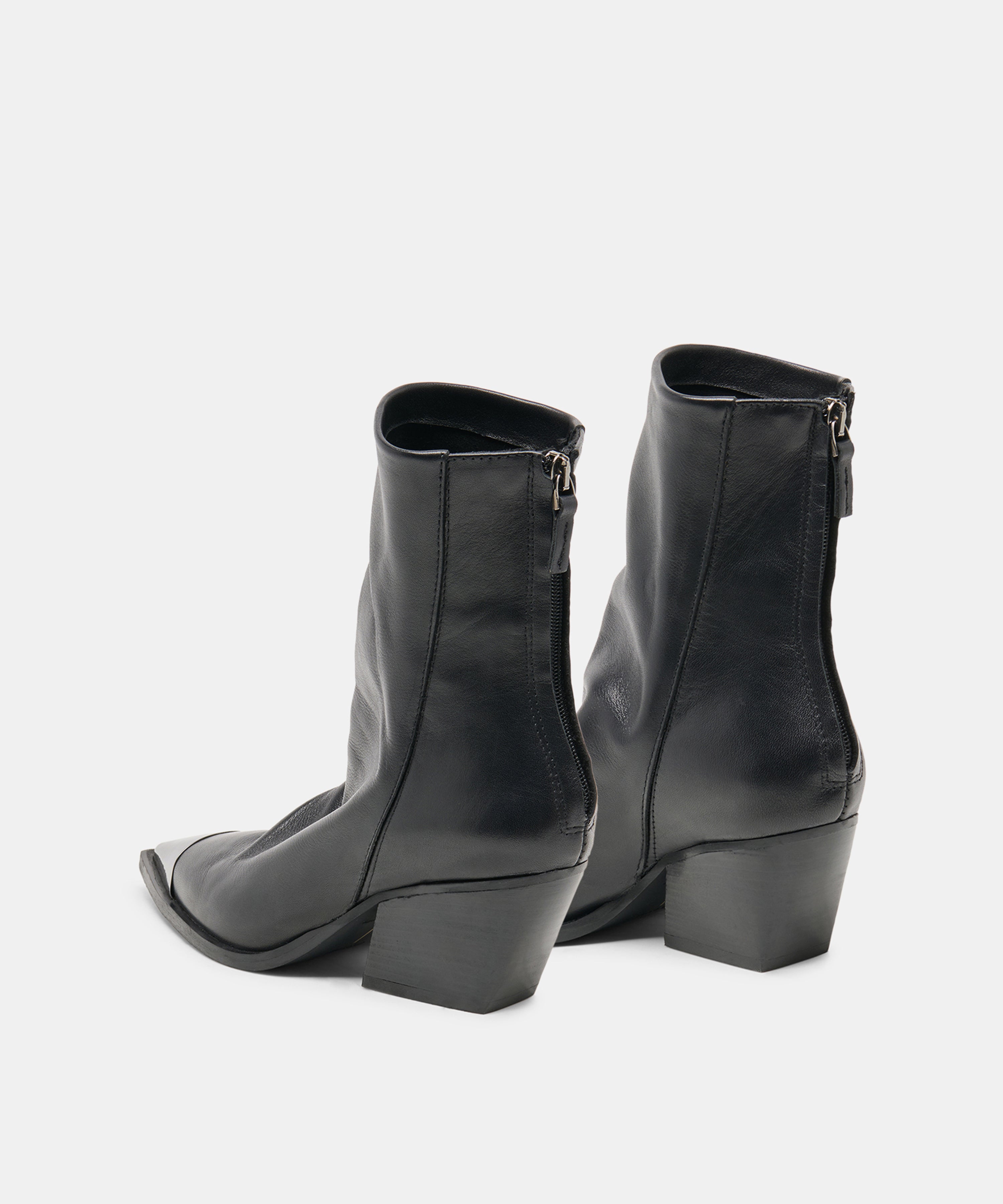 TALLEN BOOTIES BLACK LEATHER