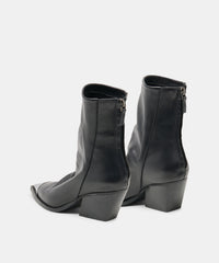 TALLEN BOOTIES BLACK LEATHER