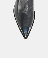 TALLEN BOOTIES BLACK LEATHER