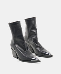 TALLEN BOOTIES BLACK LEATHER