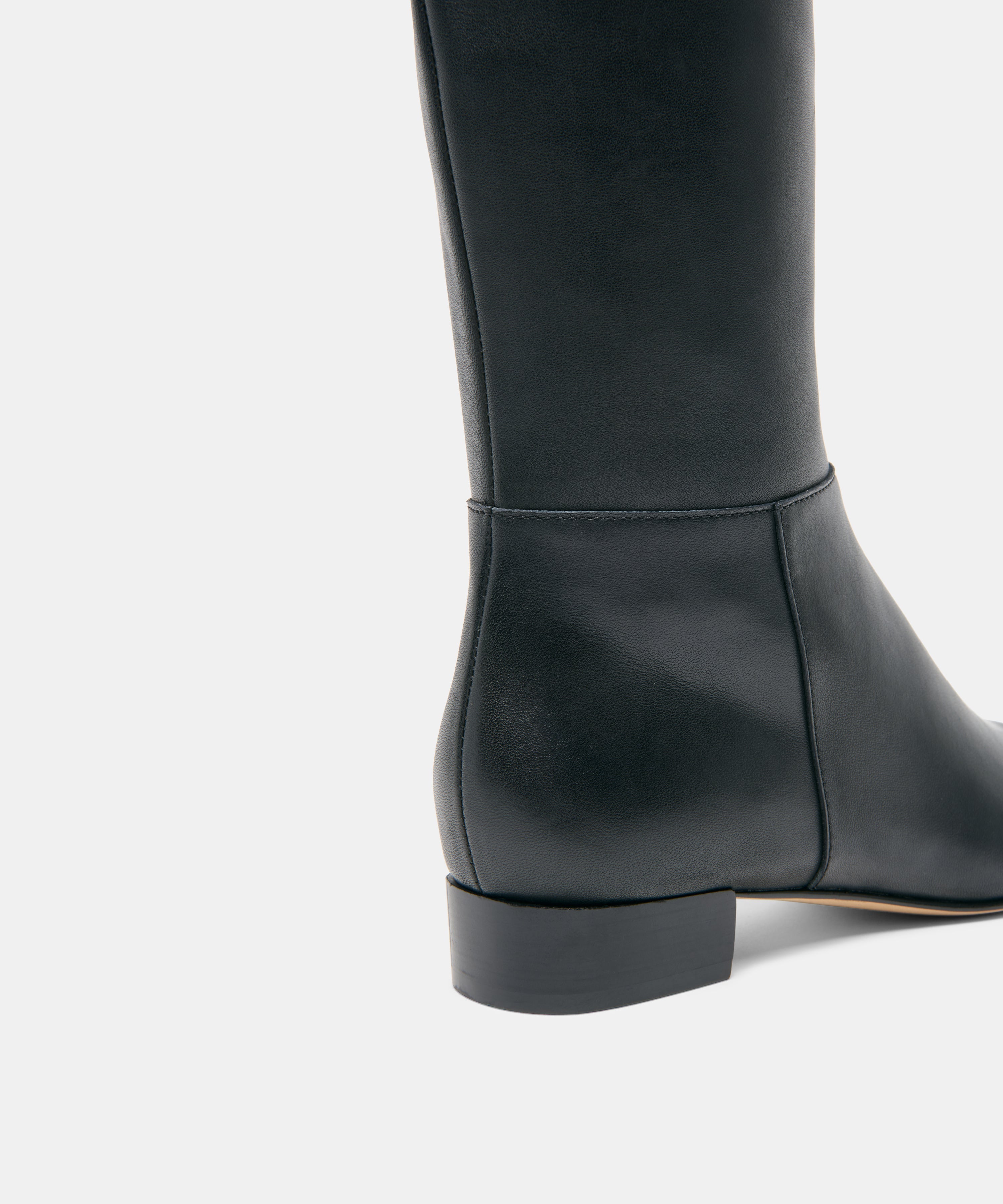 TYWIN NARROW CALF BOOTS BLACK LEATHER