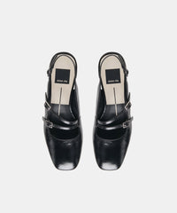 DRIAH HEELS BLACK LEATHER