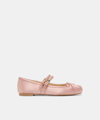 GIBSEN BALLET FLATS BLUSH SATIN