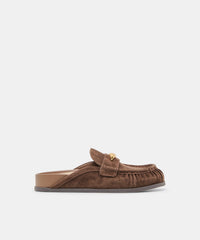 JODERO FLATS DK BROWN SUEDE