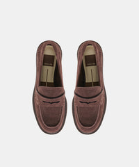 TIGGY LOAFERS MAHOGANY SUEDE