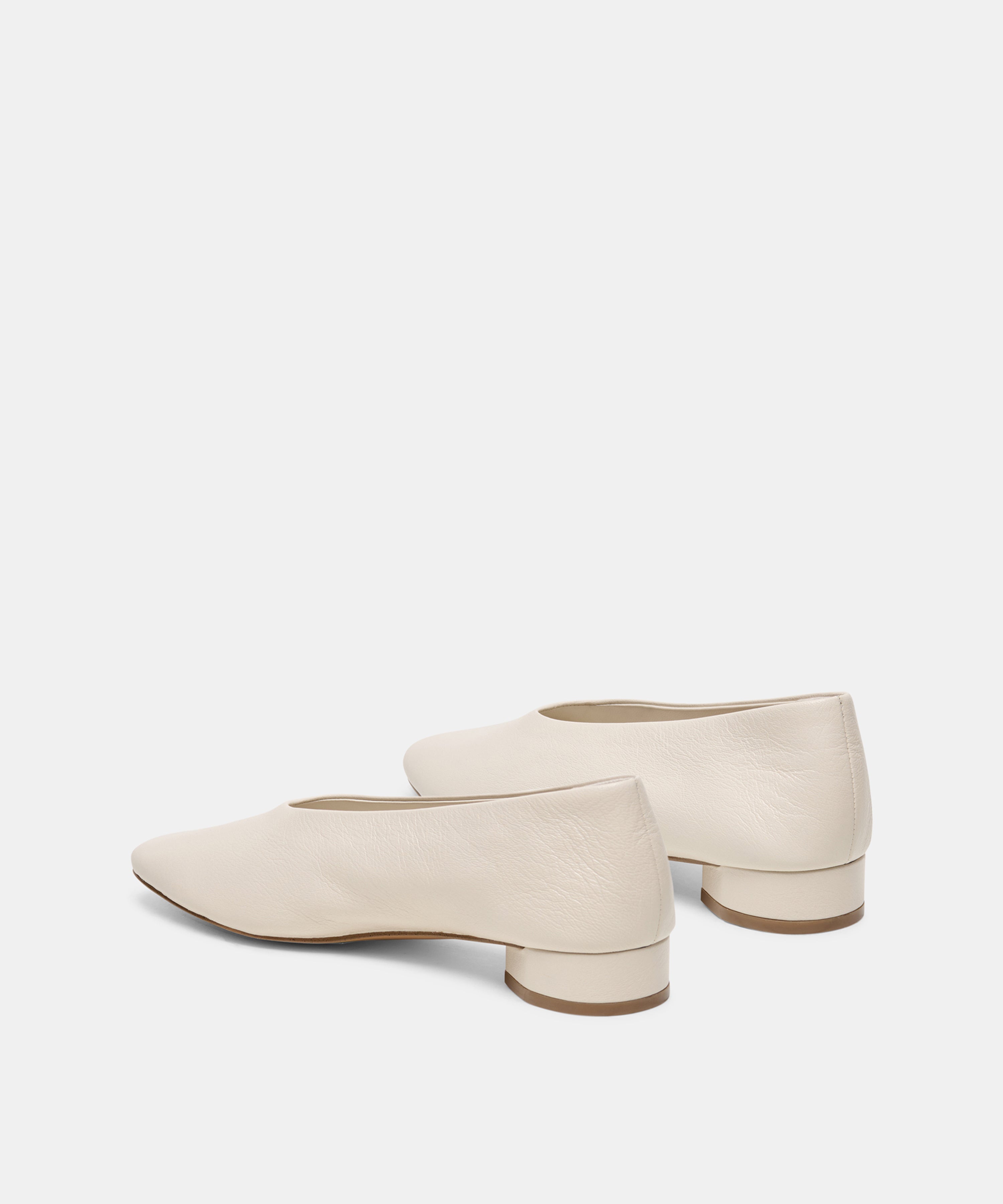 ANDEY HEELS BONE LEATHER