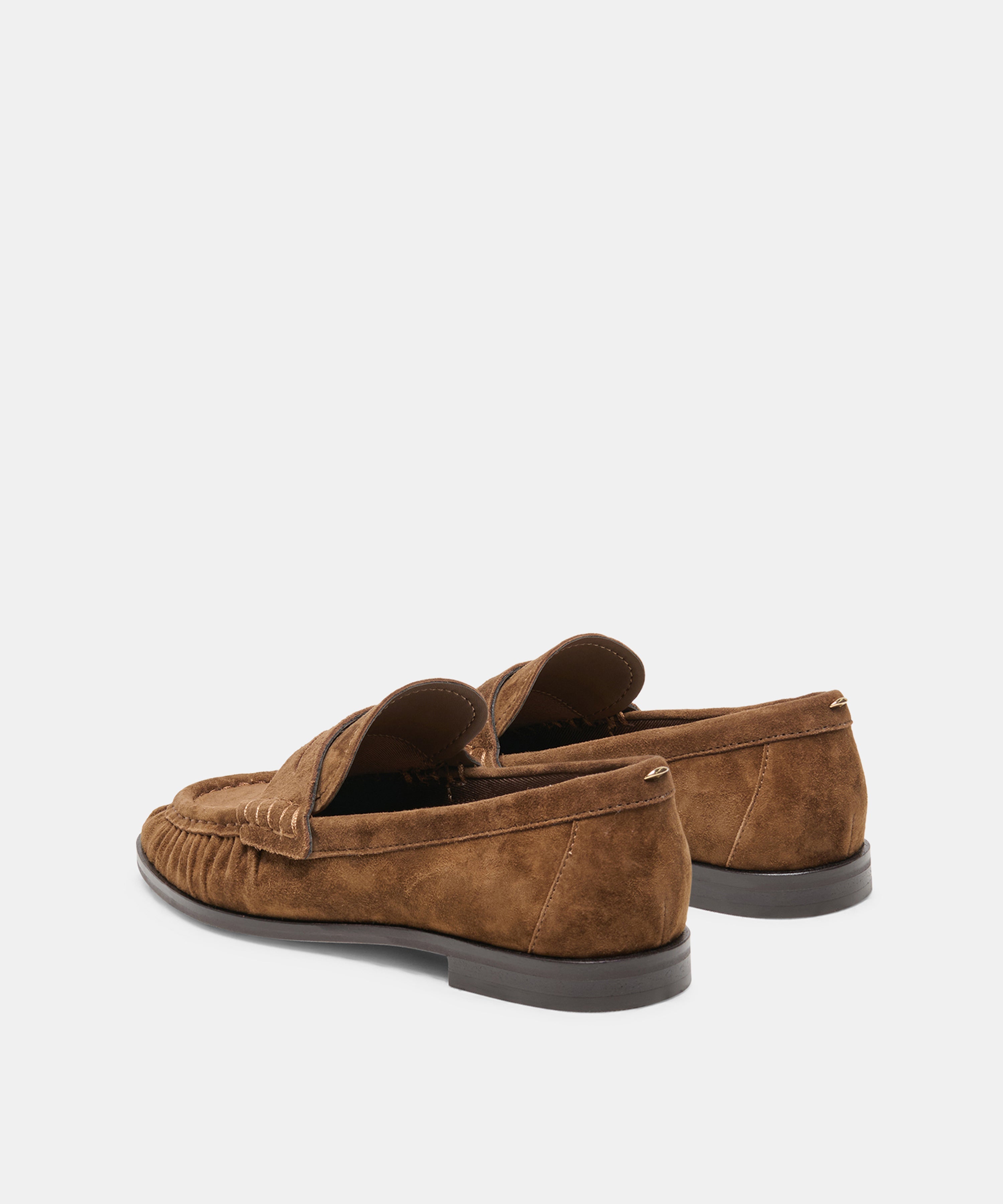 BAXEN LOAFERS CHESTNUT SUEDE