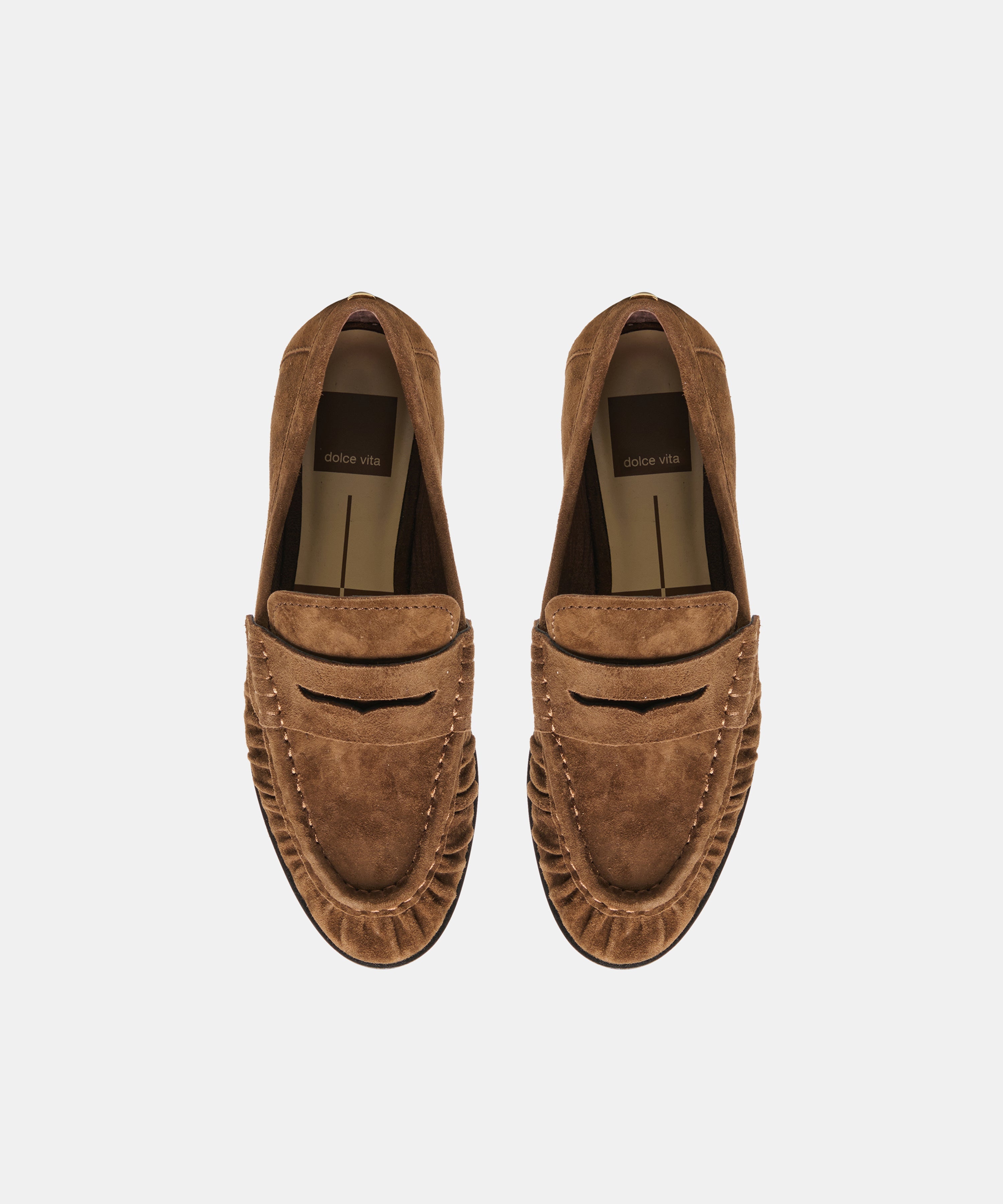 BAXEN LOAFERS CHESTNUT SUEDE