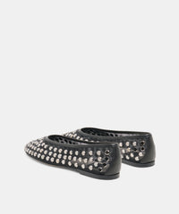 CALIA STUD BALLET FLATS ONYX MESH