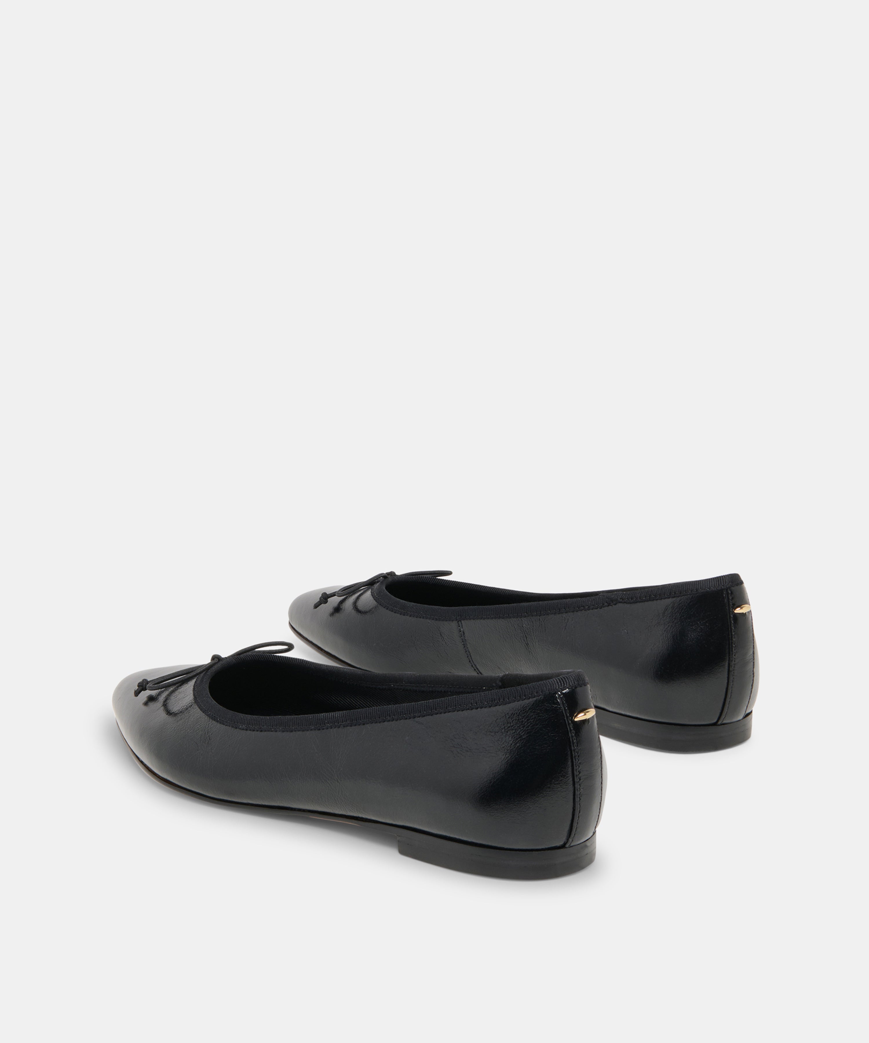 CELIO BALLET FLATS BLACK LEATHER
