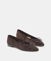 CELIO BALLET FLATS WALNUT SUEDE