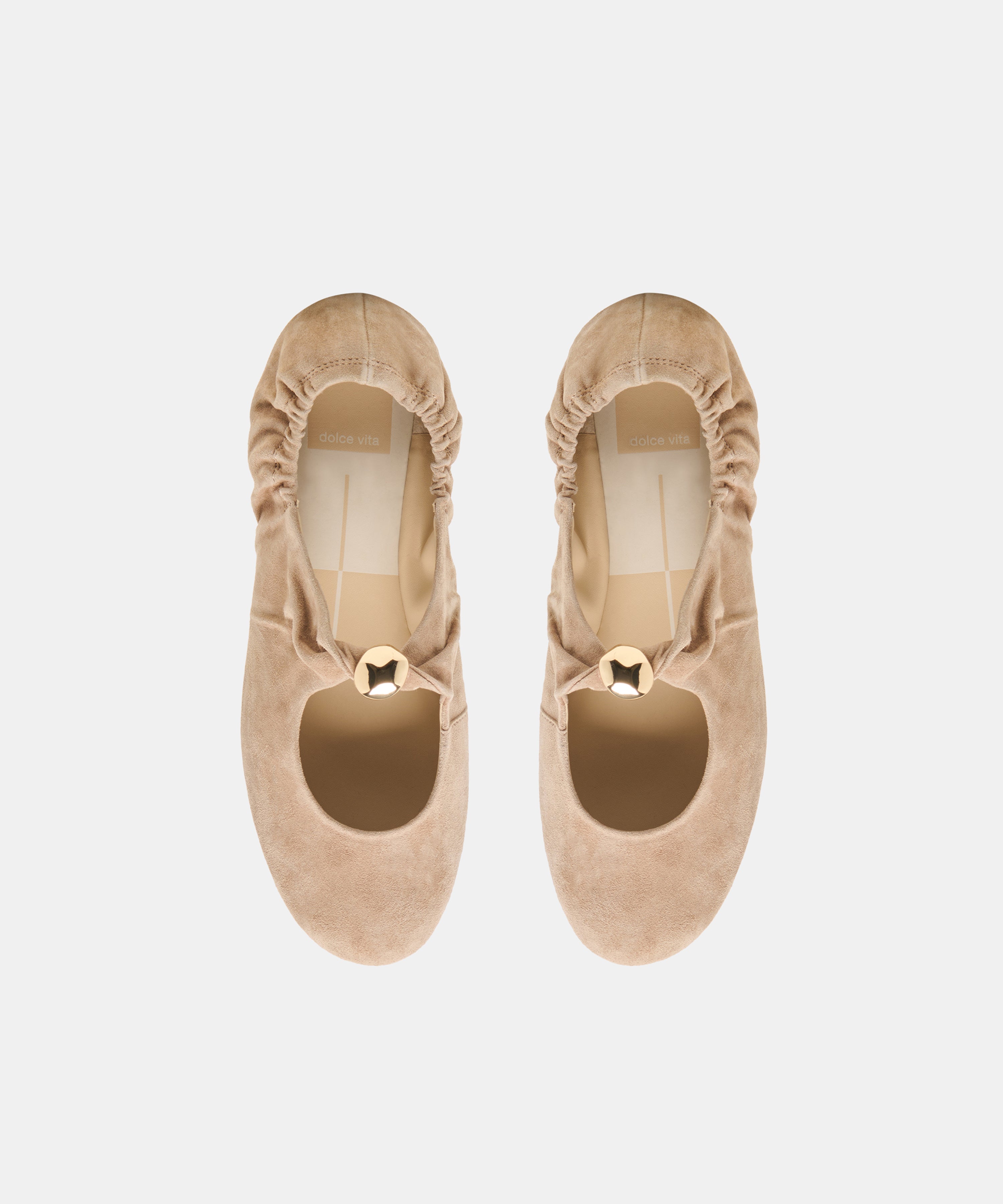 CORNEL FLATS CAMEL SUEDE