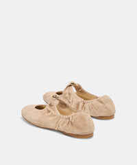 CORNEL FLATS CAMEL SUEDE
