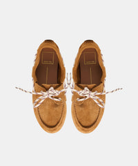 FLORAH LOAFERS TAN SUEDE