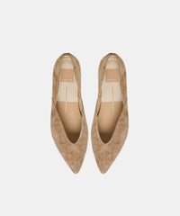 GEMA FLATS TAUPE SUEDE
