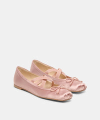 GWINN BALLET FLATS BLUSH SATIN