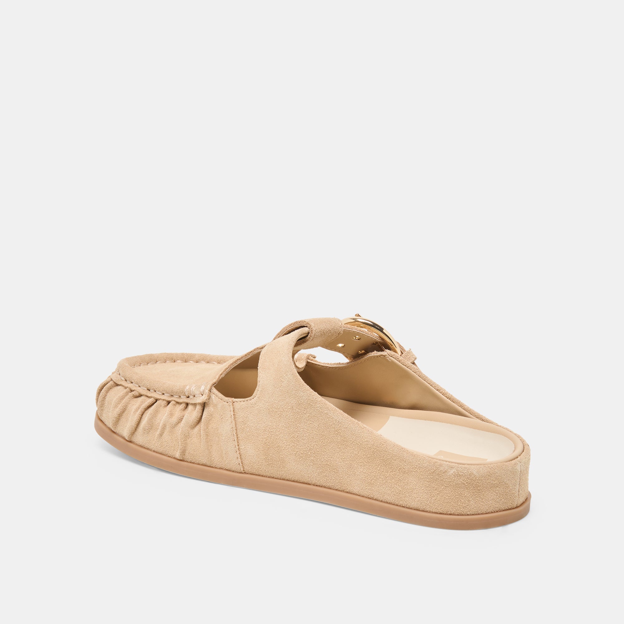 JEANNE FLATS CAMEL SUEDE