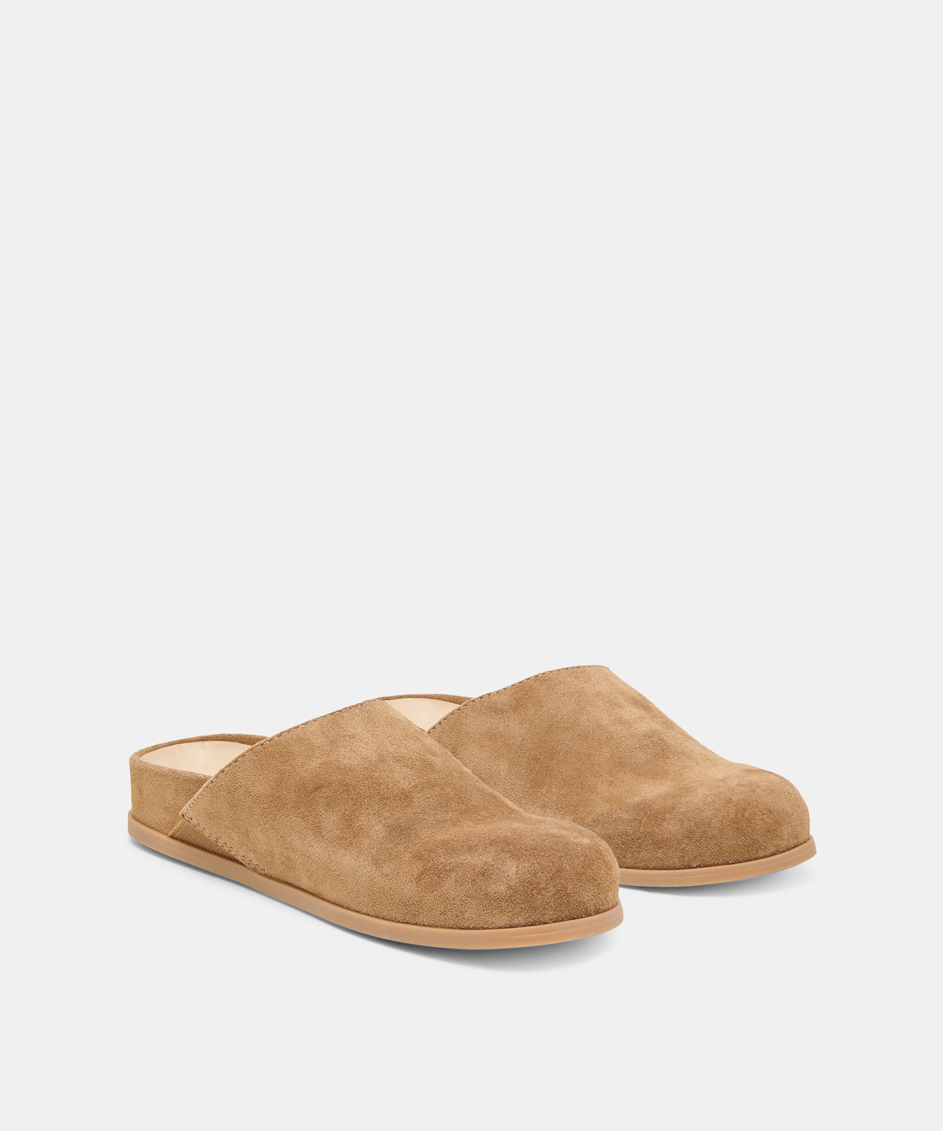 JONEY FLATS LT BROWN SUEDE