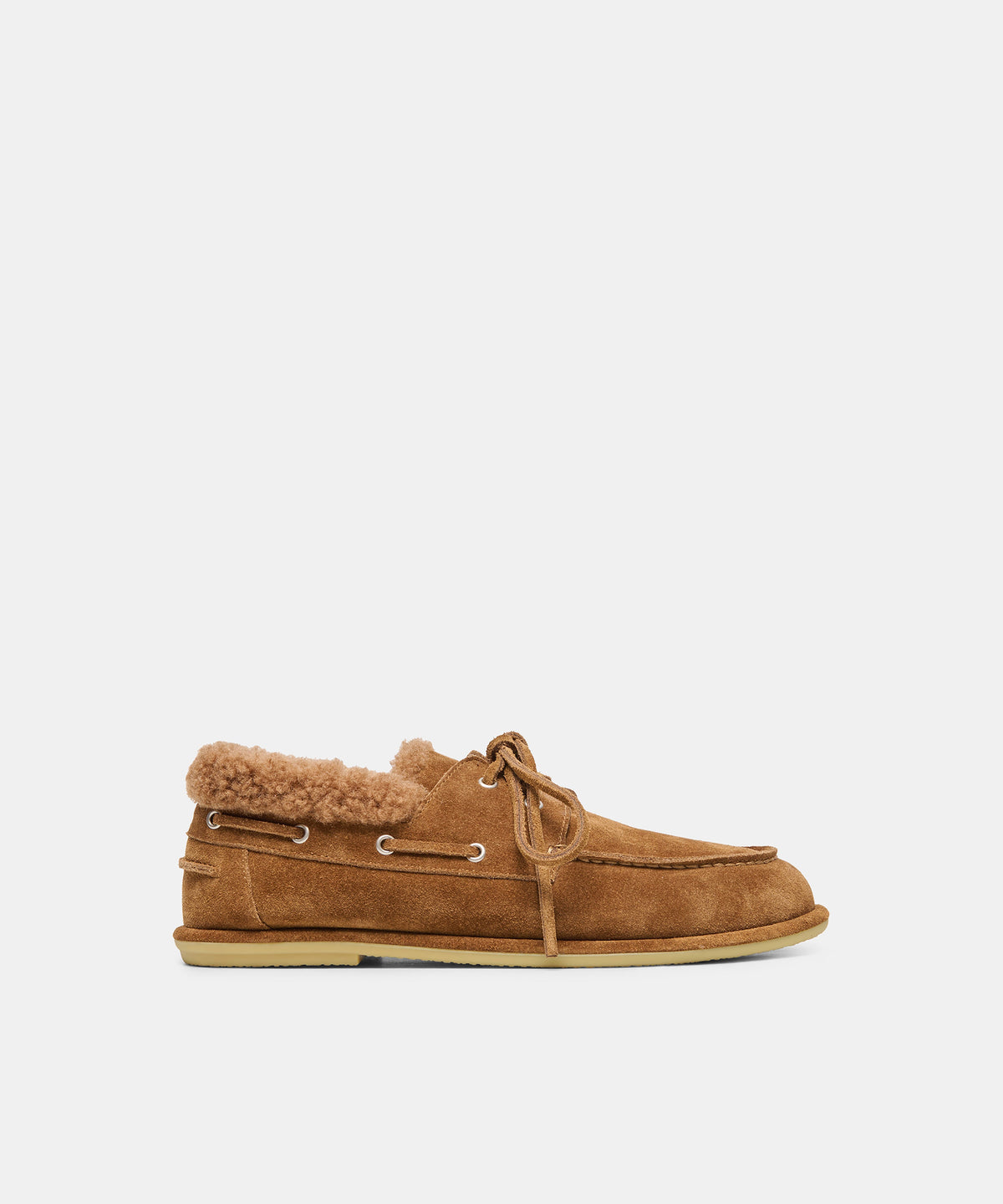 LAUNA FLATS BROWN SUEDE