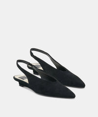 LEEROY FLATS ONYX SUEDE