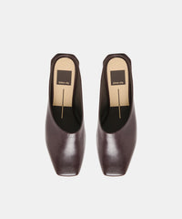 MACLYN FLATS BLACK CHERRY LEATHER