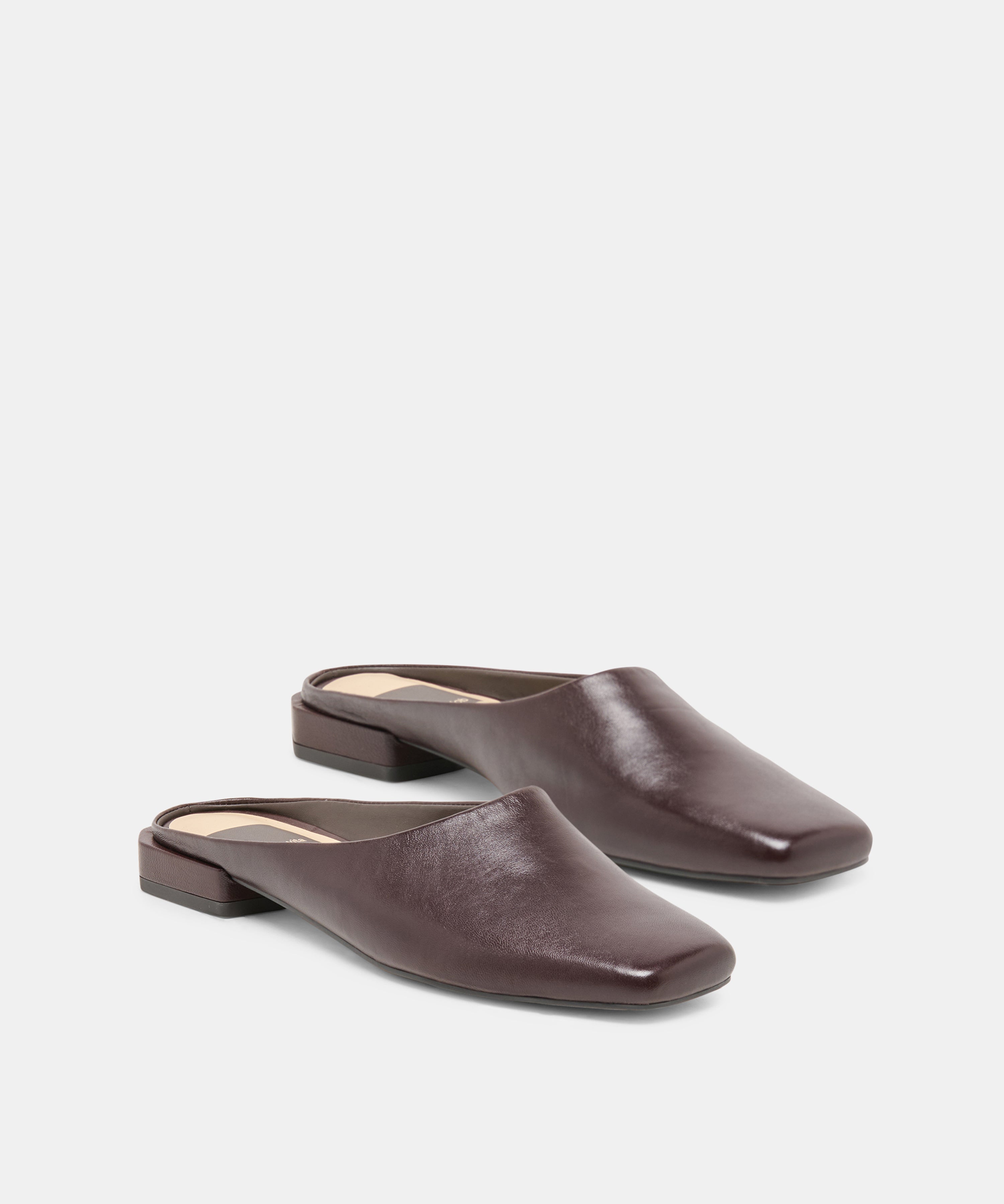 MACLYN FLATS BLACK CHERRY LEATHER