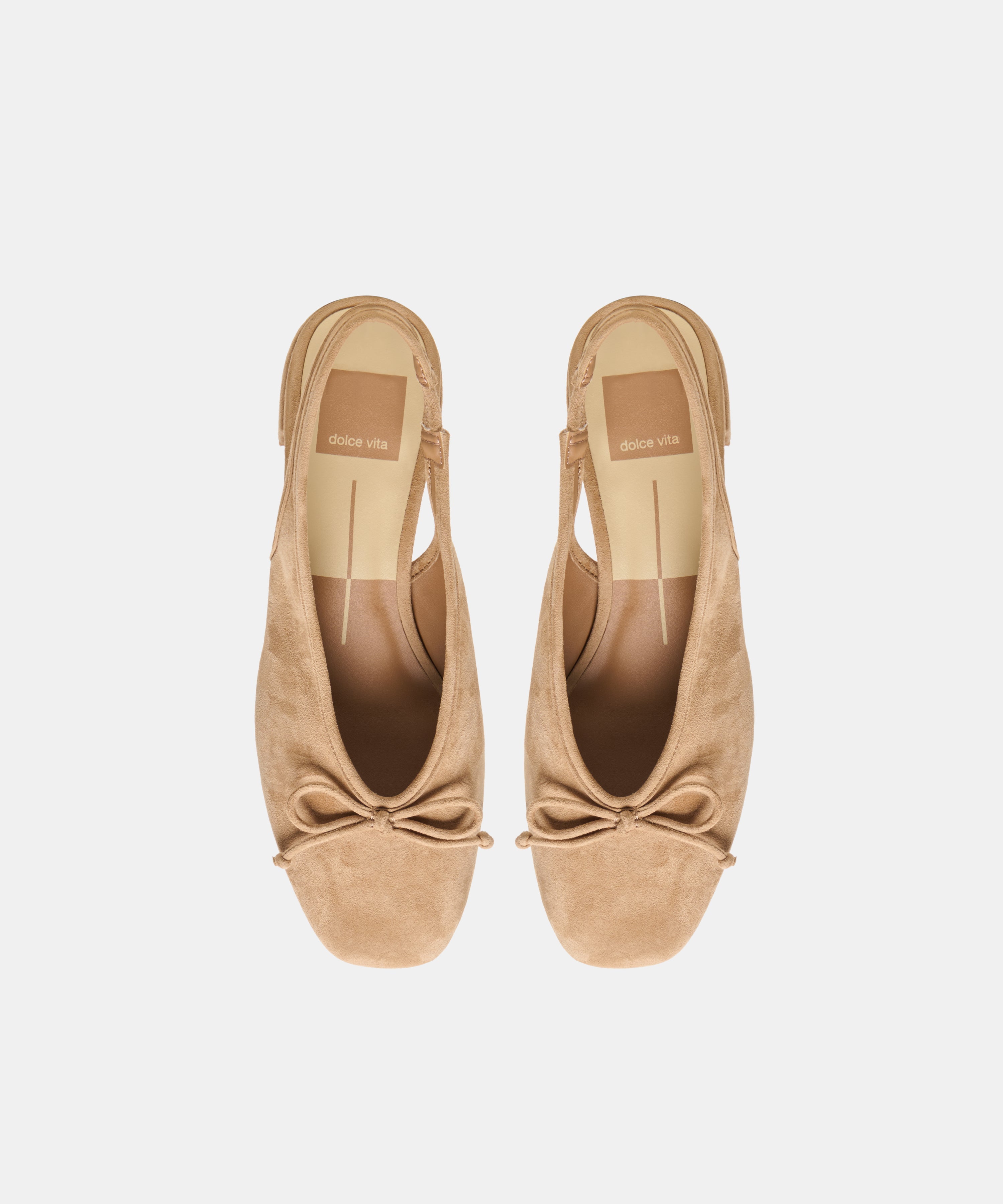 MARIEN MID HEELS LT BROWN SUEDE