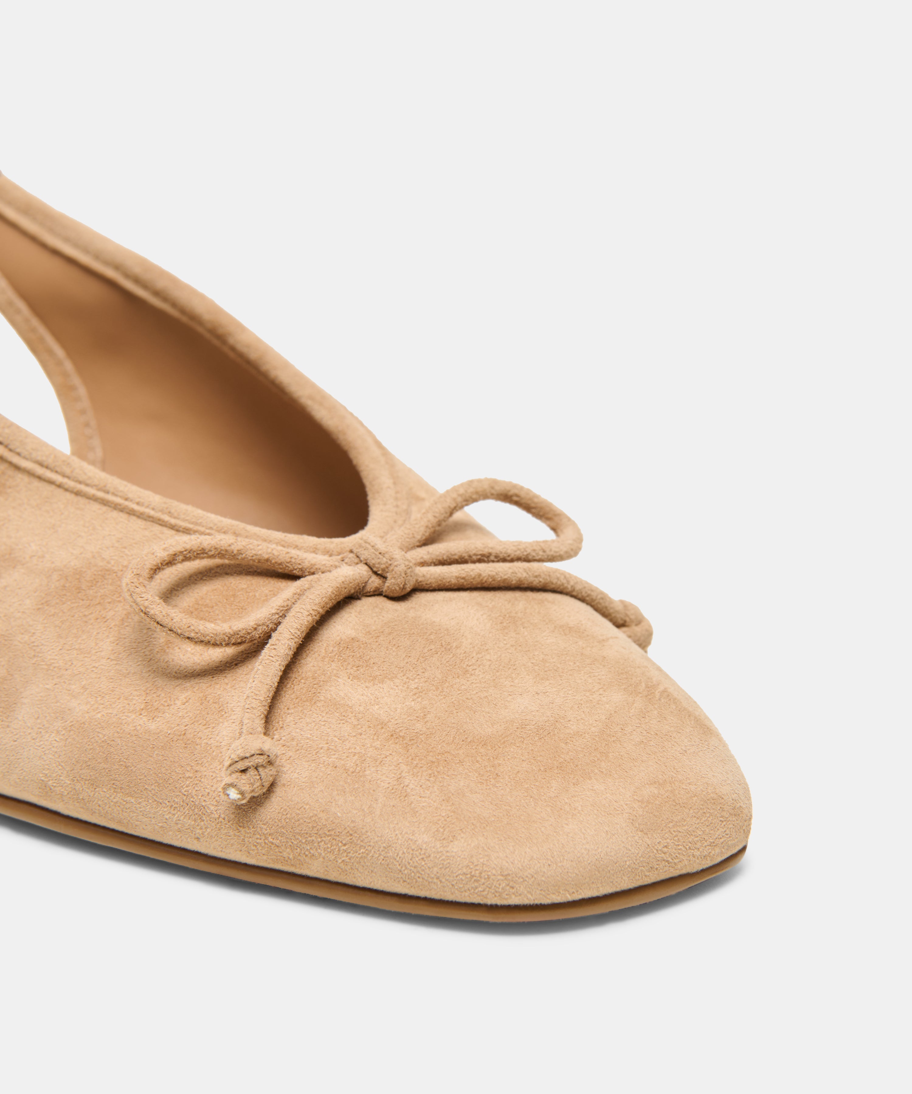 MARIEN MID HEELS LT BROWN SUEDE