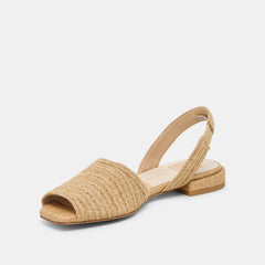 MARZY SANDALS NATURAL RAFFIA