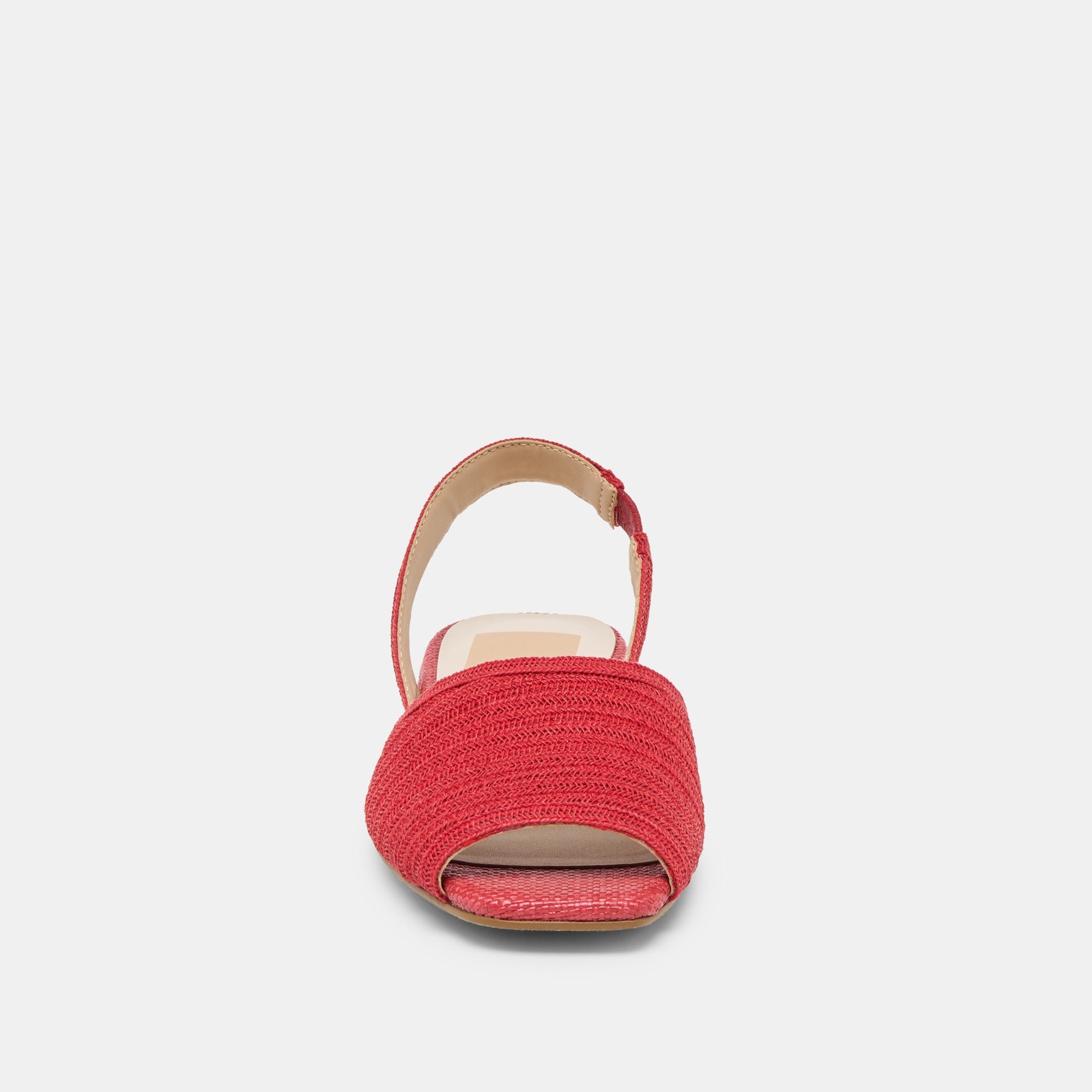 MARZY SANDALS RED RAFFIA