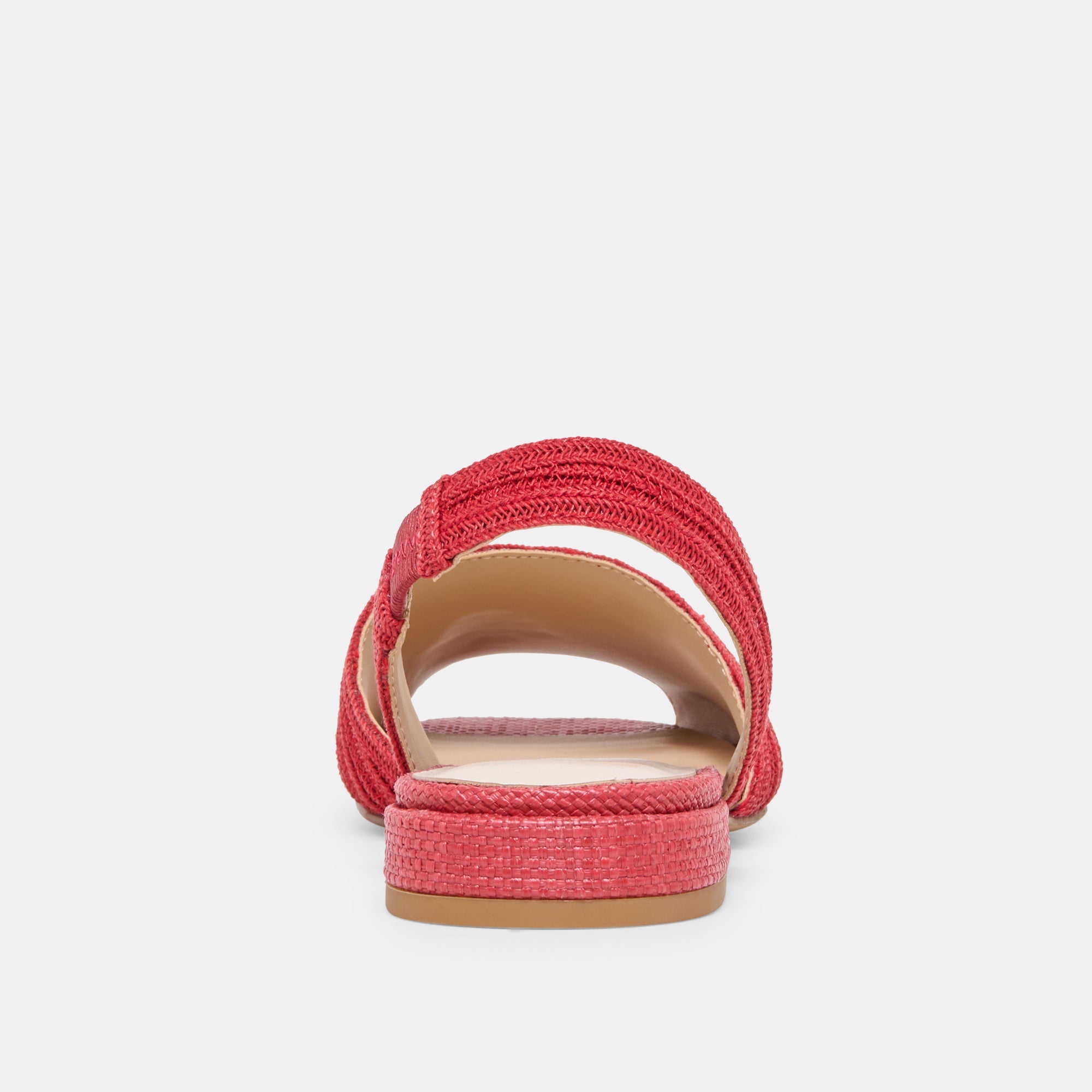 MARZY SANDALS RED RAFFIA