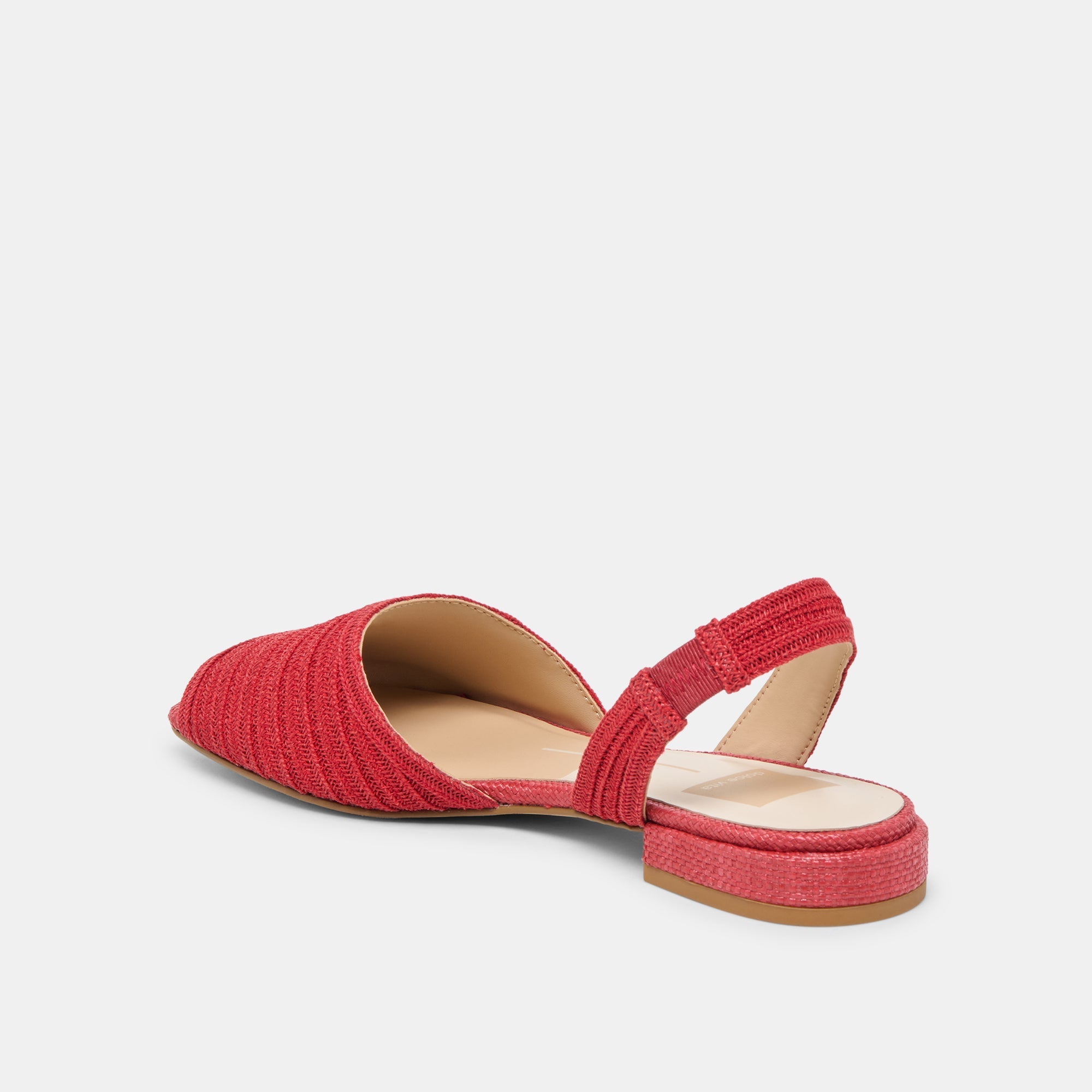 MARZY SANDALS RED RAFFIA