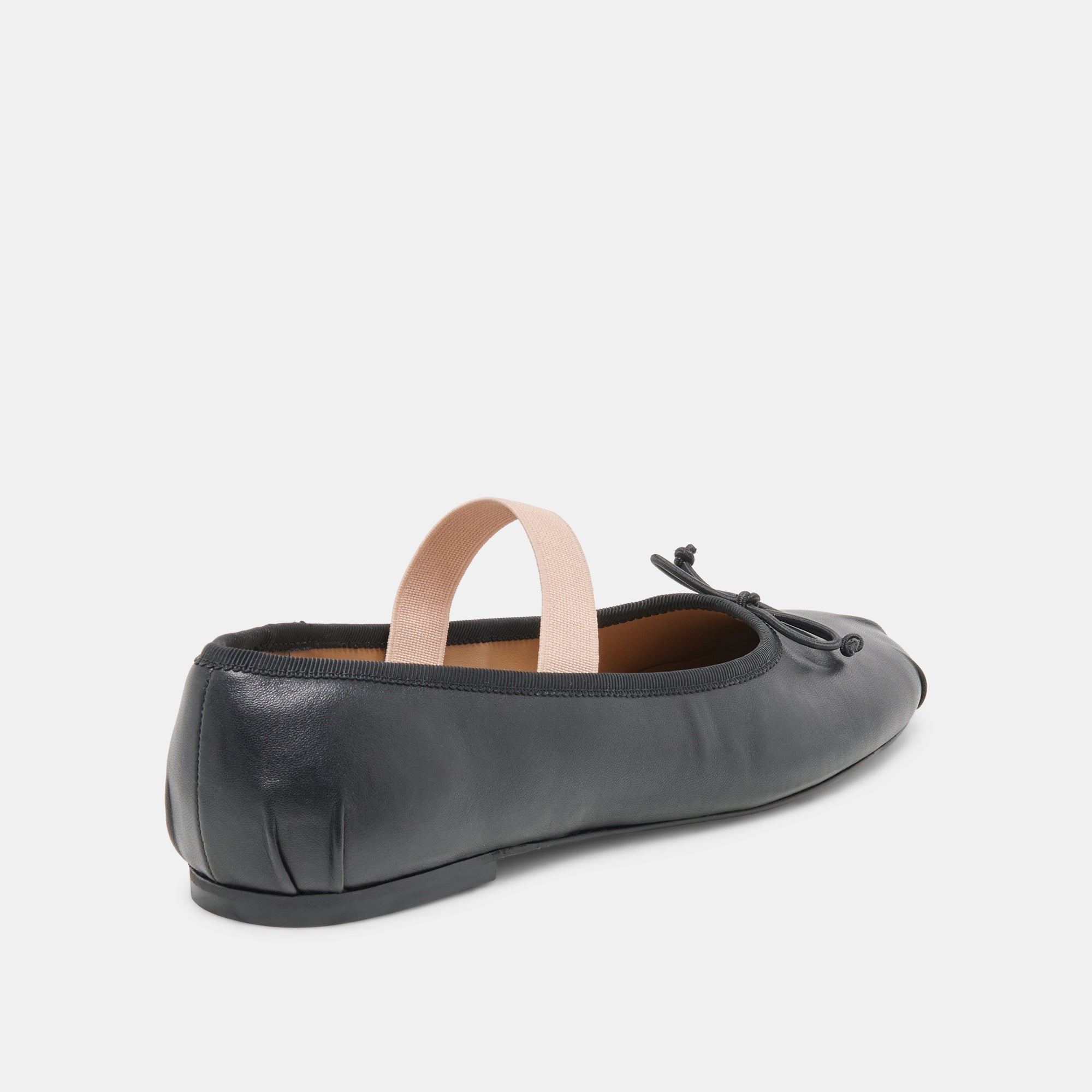 MAYVIS BALLET FLATS BLACK LEATHER