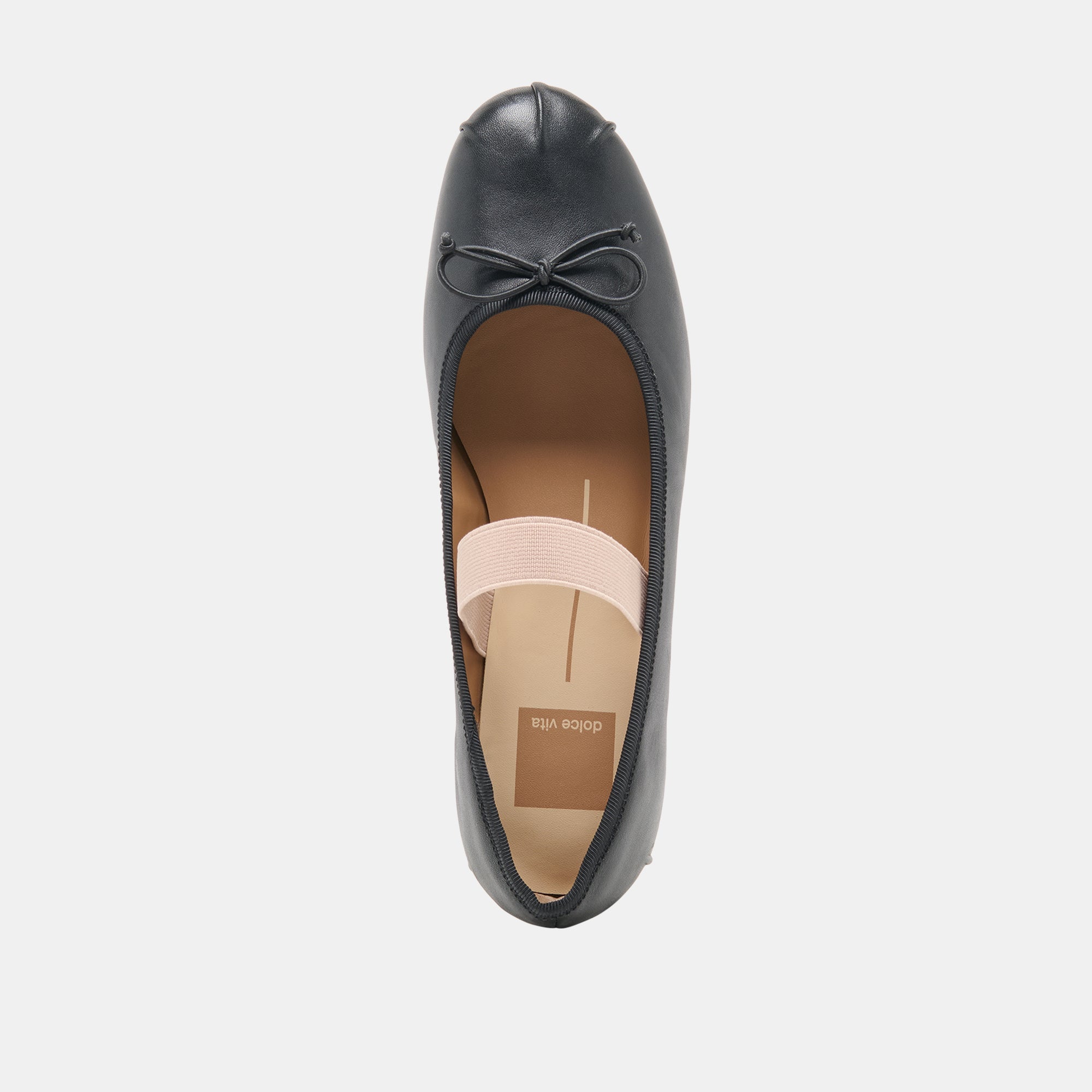 MAYVIS BALLET FLATS BLACK LEATHER