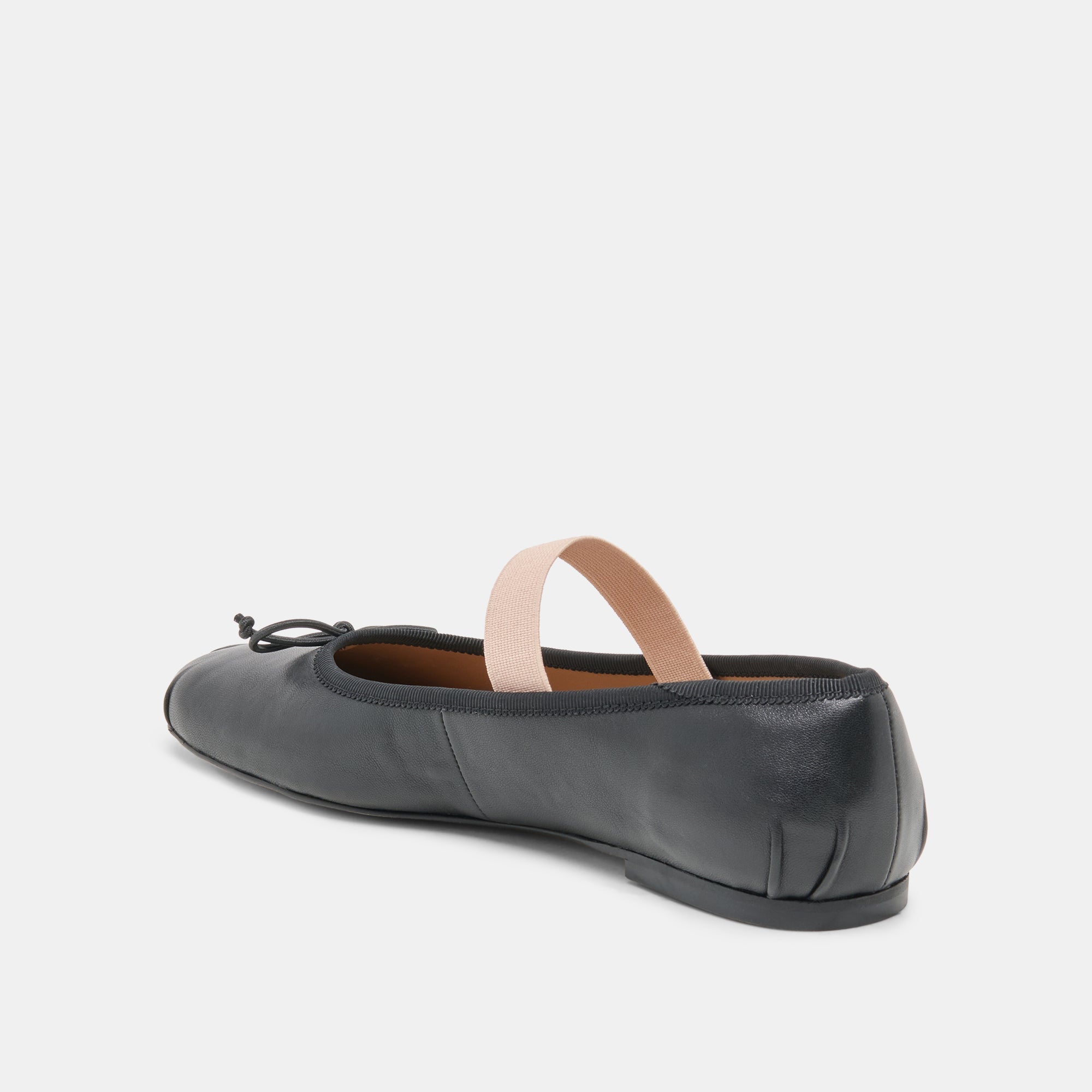 MAYVIS BALLET FLATS BLACK LEATHER