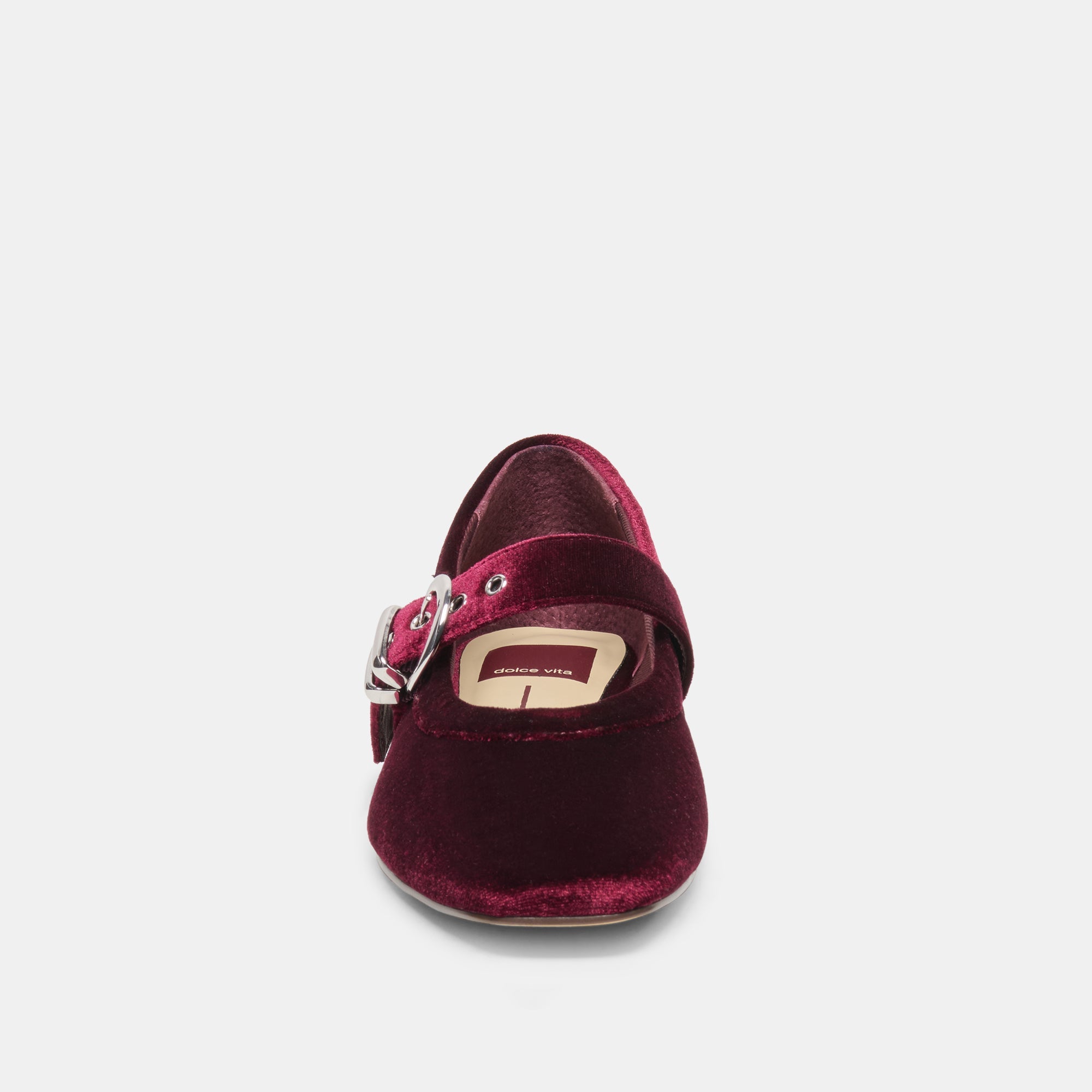 MIKEL VELVET BALLET FLATS BORDEAUX VELVET