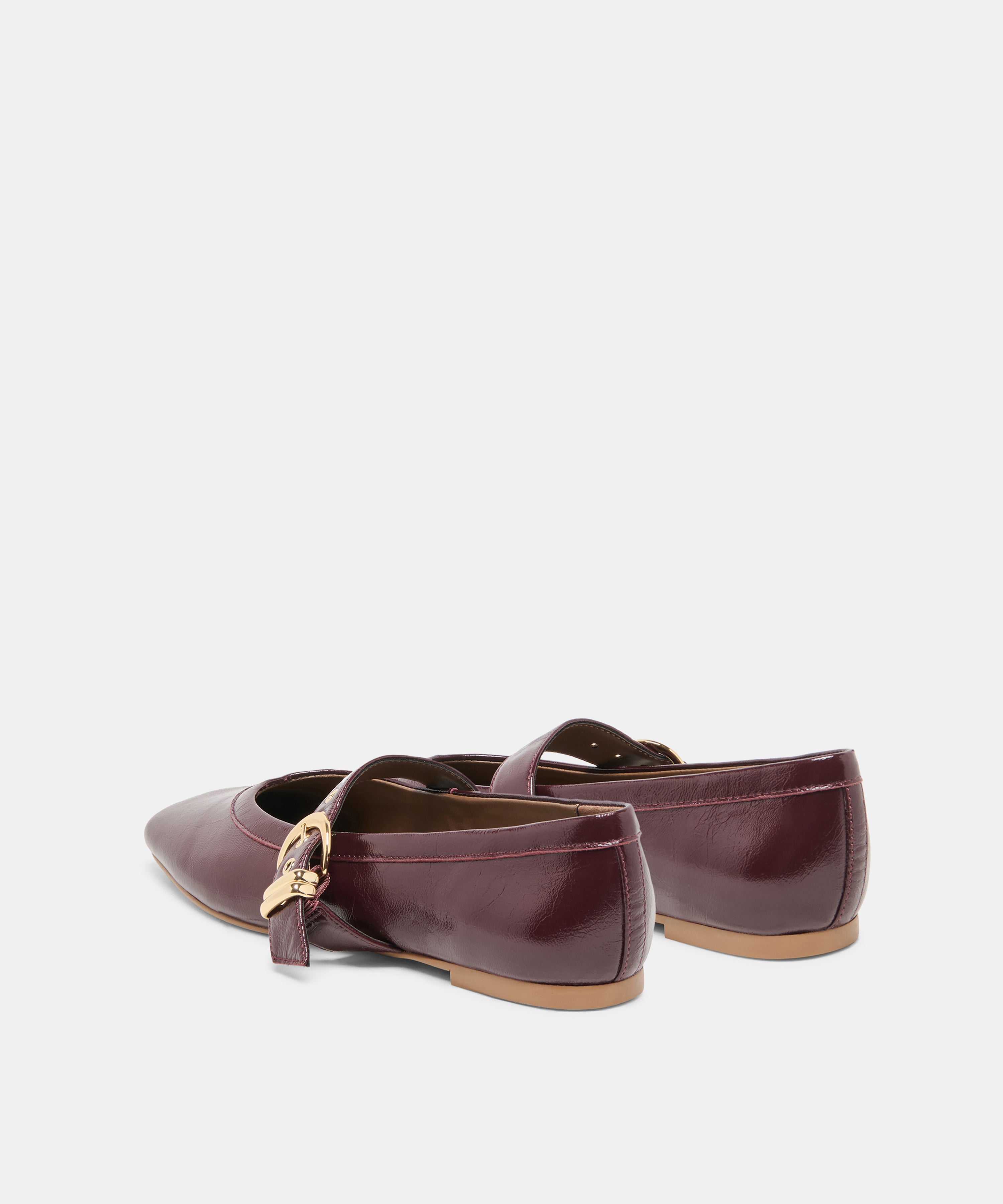 MIKEL BALLET FLATS PLUM LEATHER