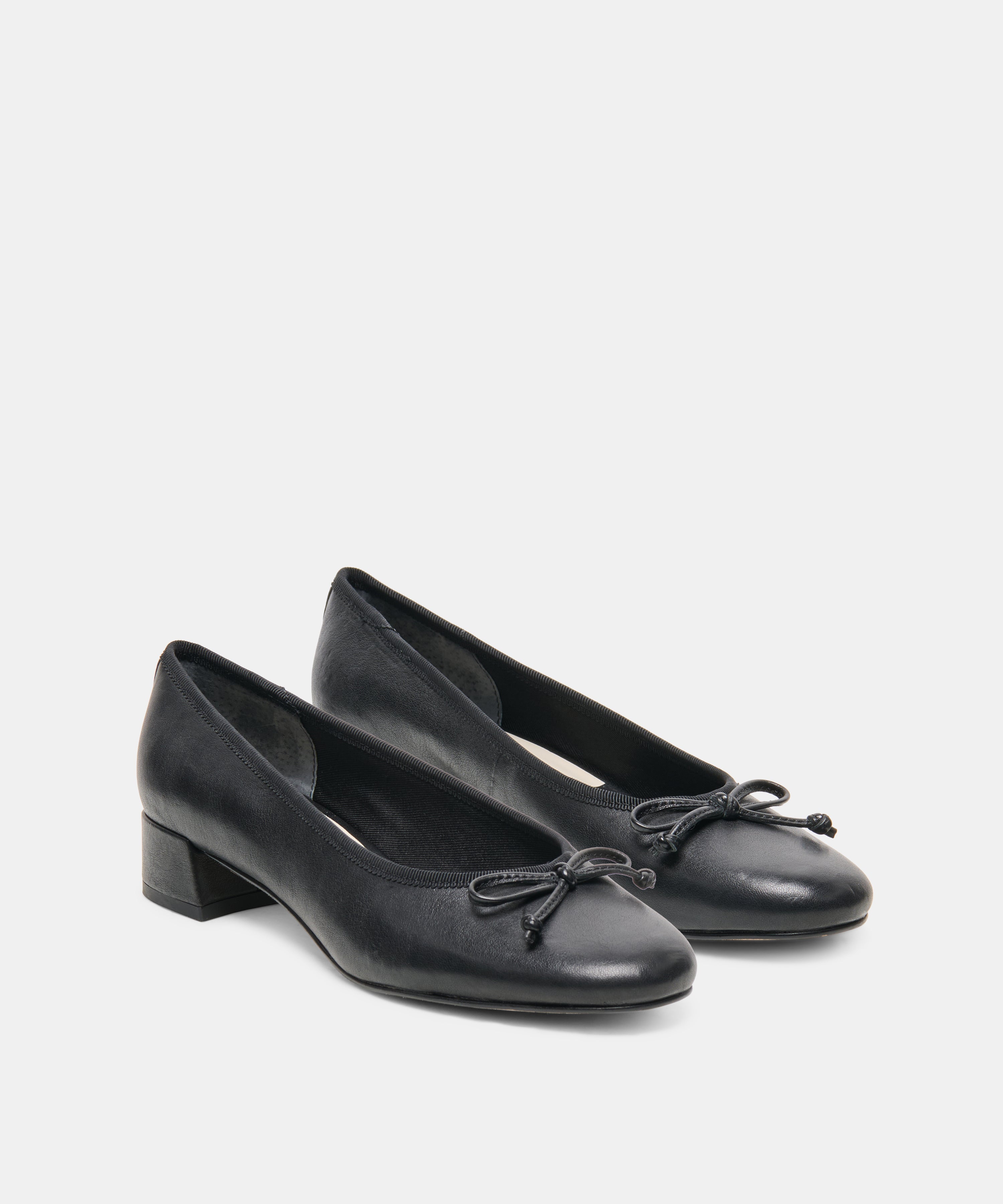 RITLA MID HEELS BLACK LEATHER
