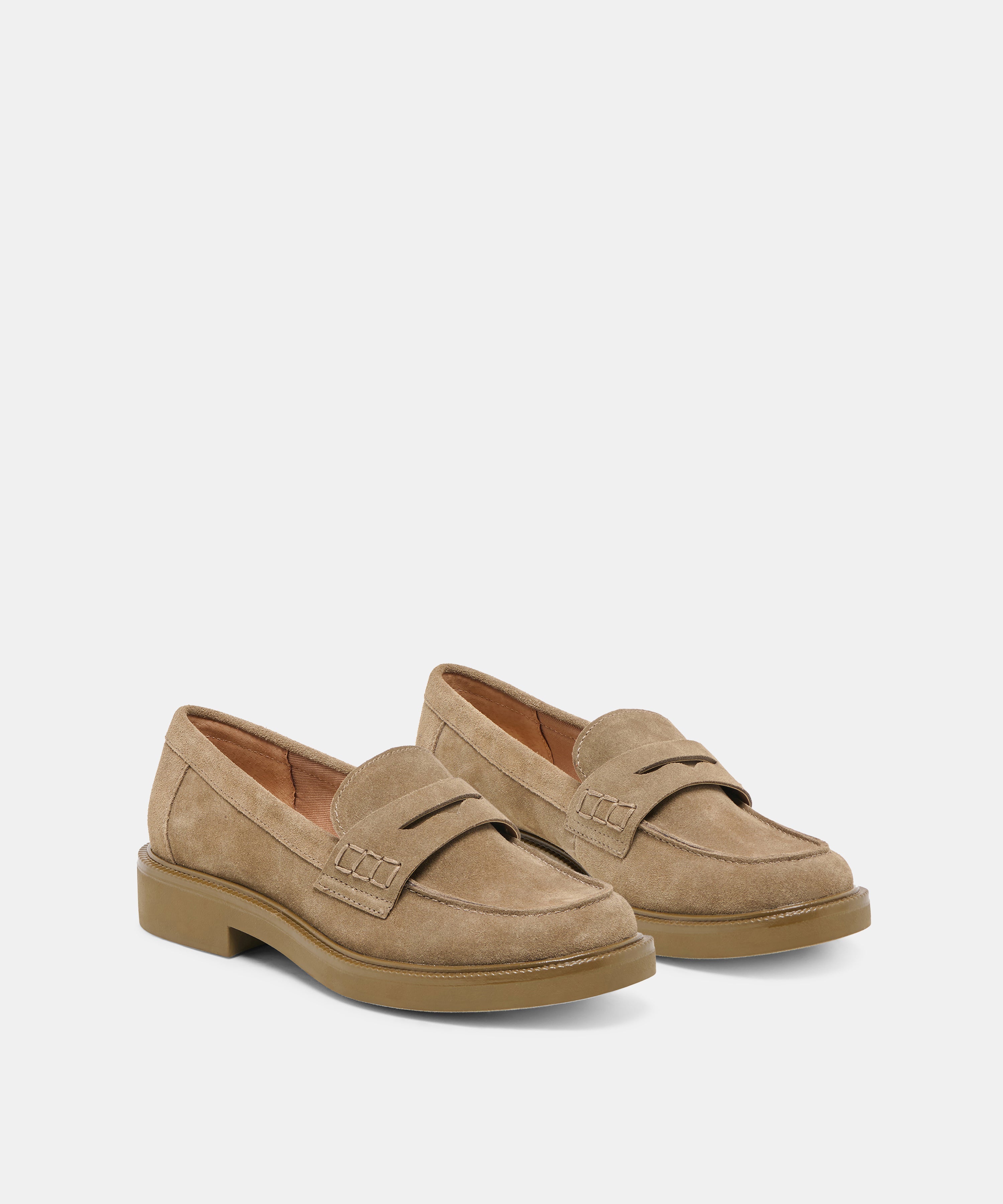 TIGGY LOAFERS OLIVE SUEDE
