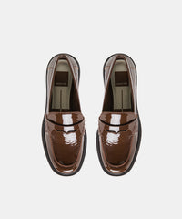 TIGGY LOAFERS WALNUT CRINKLE PATENT