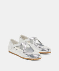 YONO SNEAKERS SILVER DISTRESSED LEATHER
