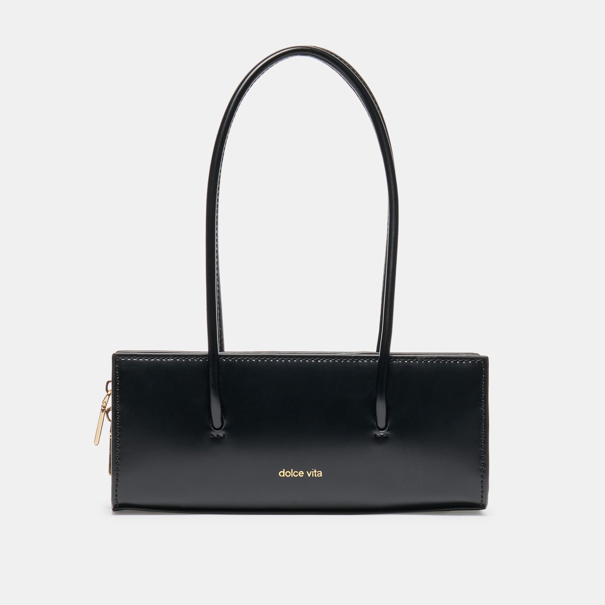 BESTIE HANDBAG BLACK LEATHER
