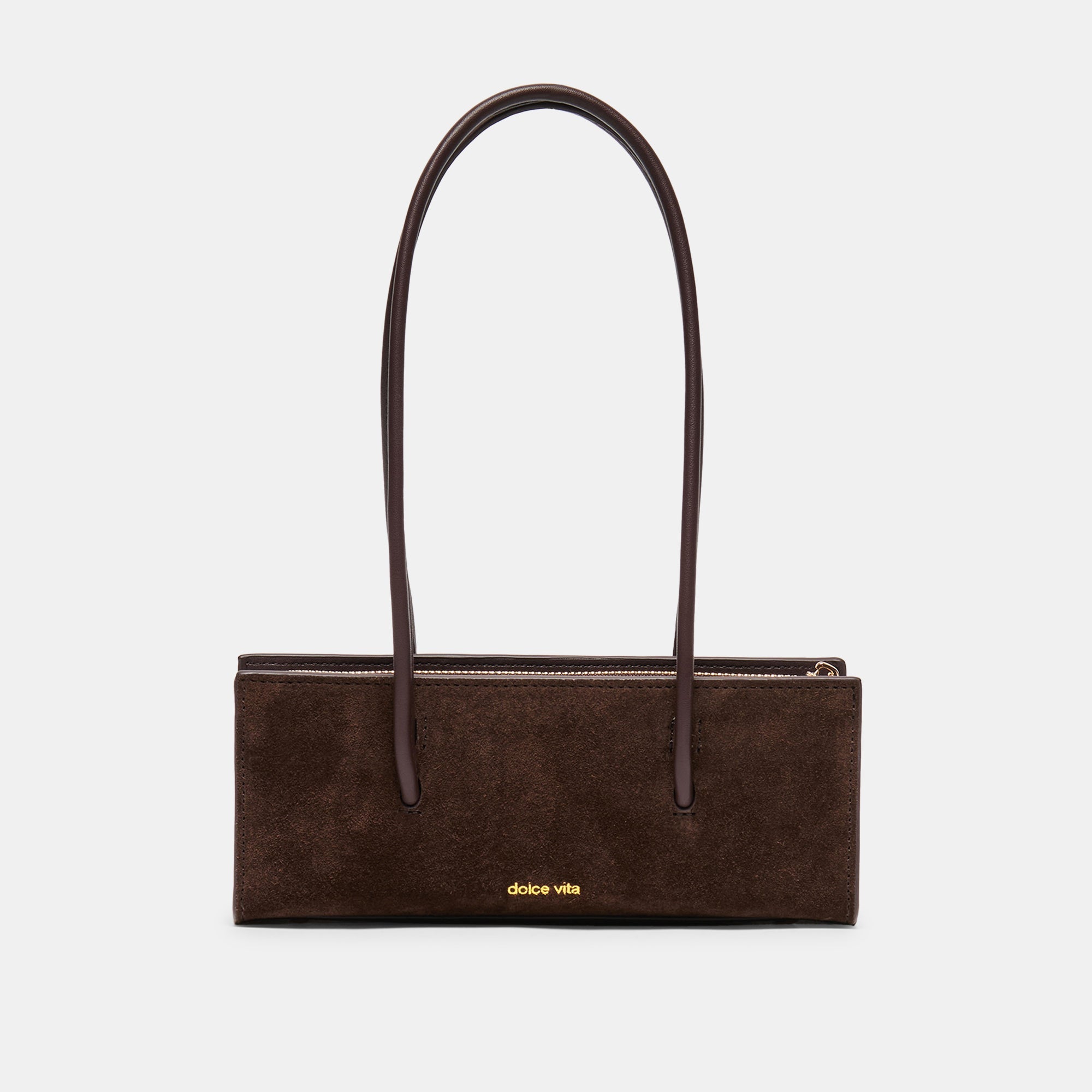BESTIE HANDBAG ESPRESSO SUEDE